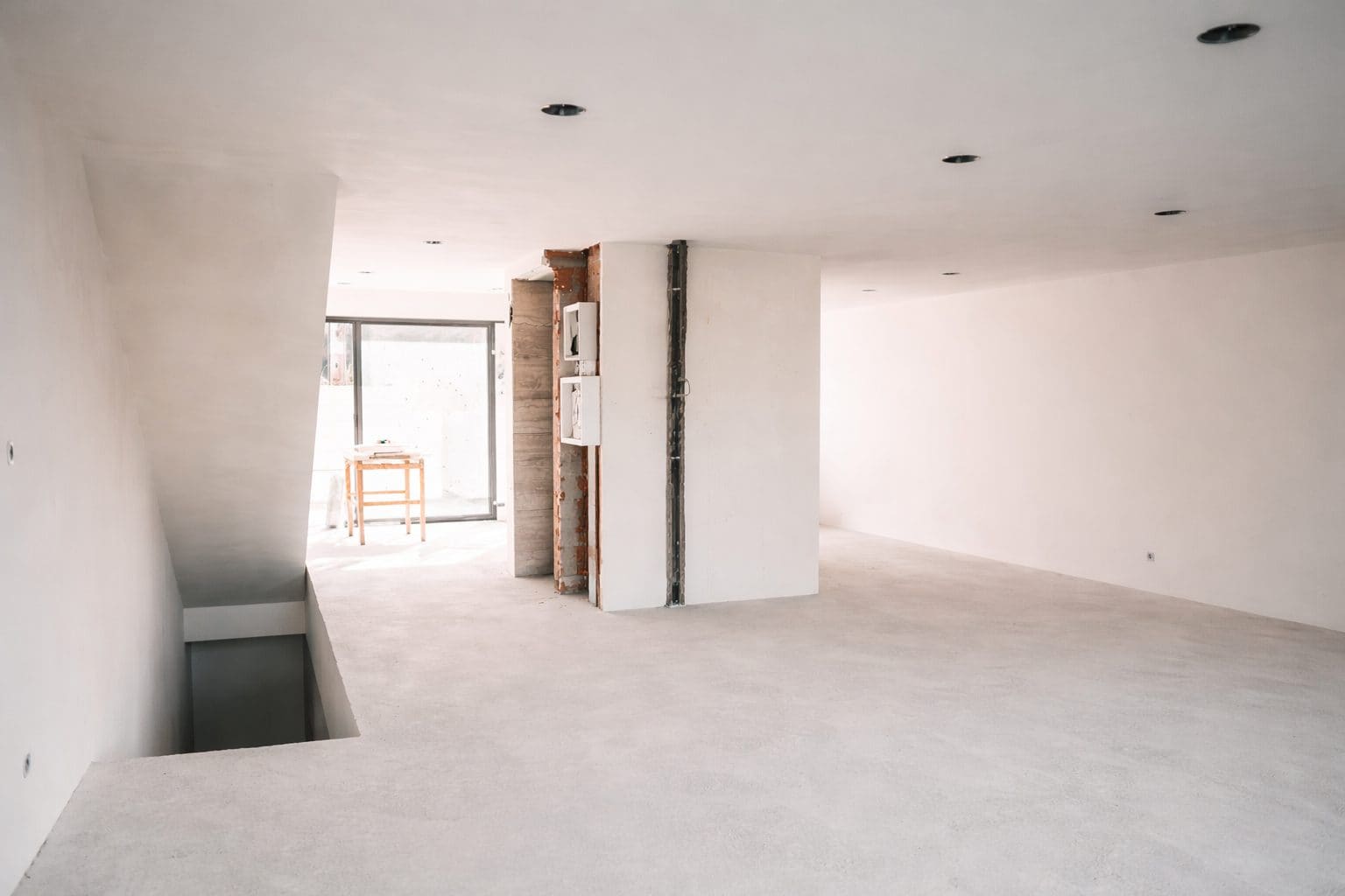 Casa S. Mamede — interior em construção